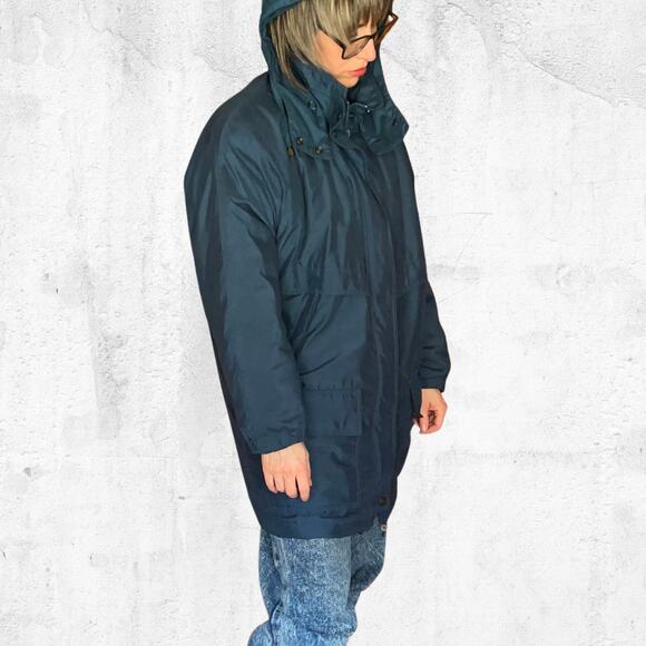 Vintage Winter Coat - Towne by London Fog - Green Oversize Grunge Small GUC - Picture 7 of 10